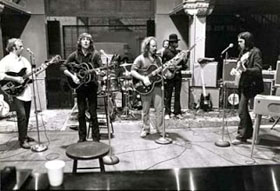 Crosby, Stills, Nash & Young in the studio